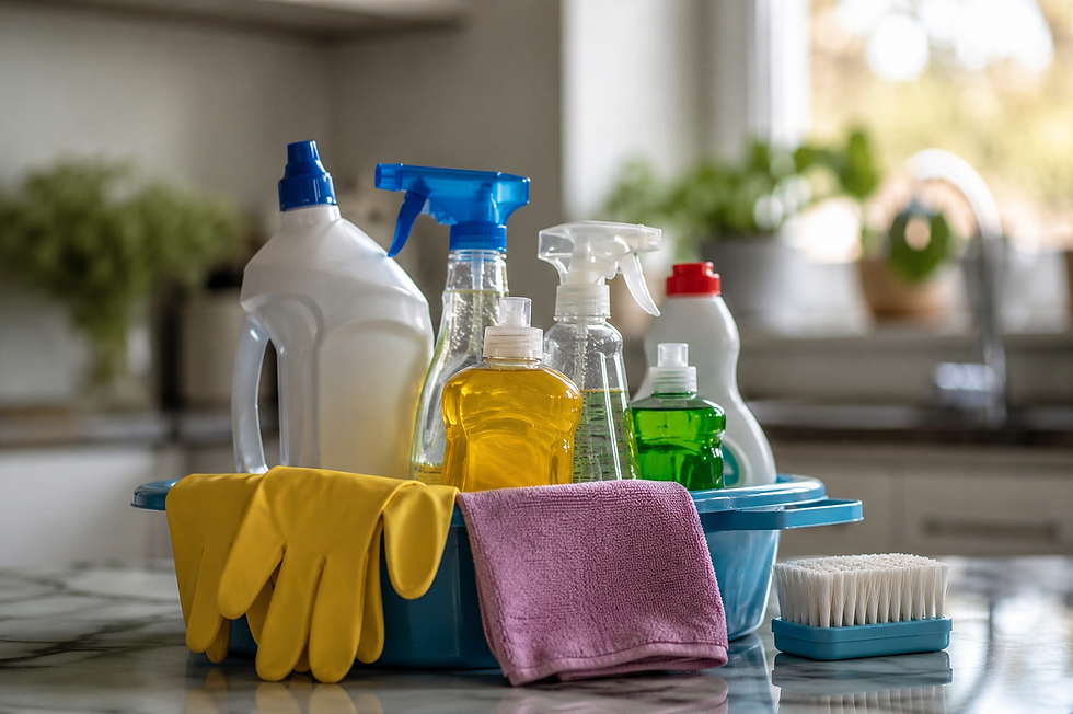 Produtos de limpeza contaminados: principais riscos microbiológicos e químicos