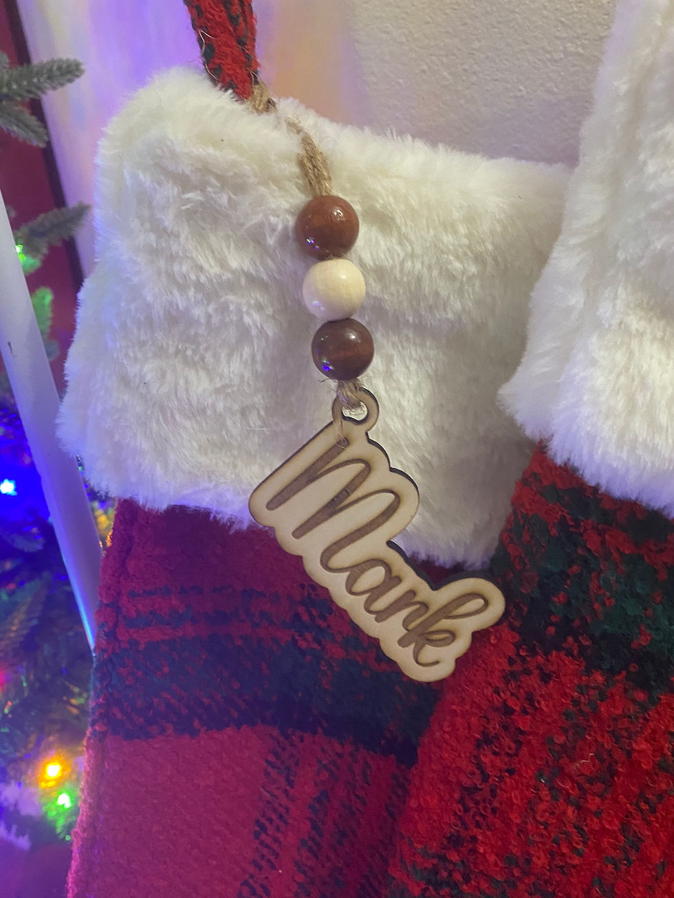 Thumbnail: Custom Wooden Name Tag