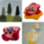 Quatre tapis tufting