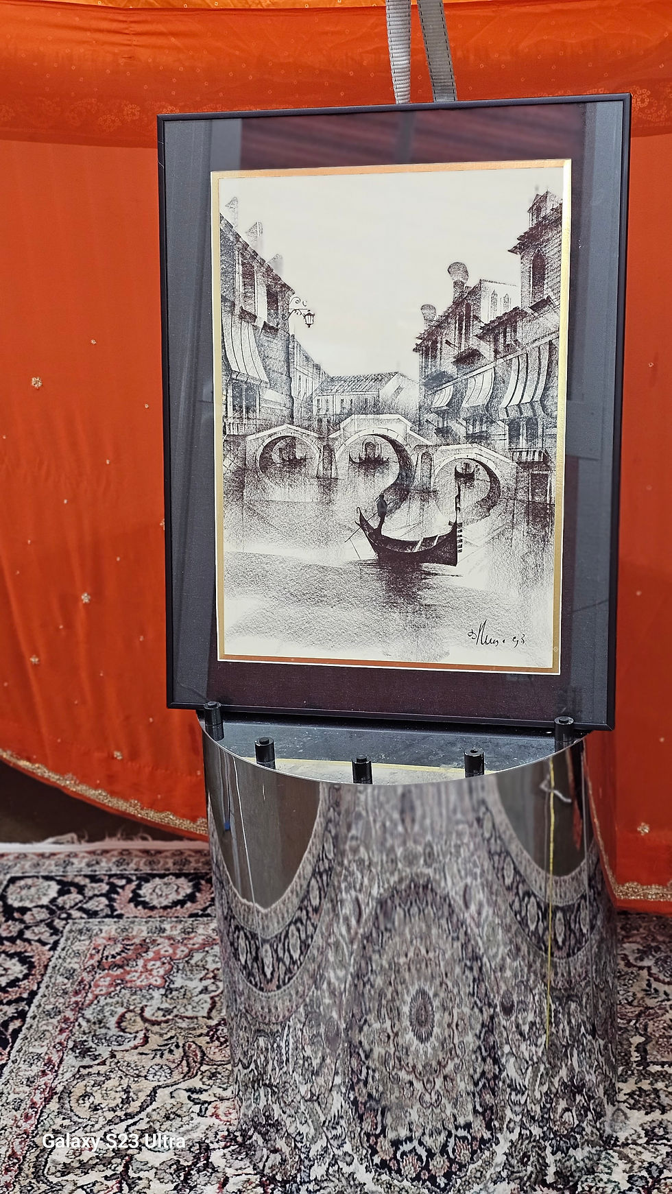Thumbnail: TALIAN FUTURIST VENICE CHARCOAL DRAWING