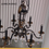 Thumbnail: Antique Country French Wrought Iron and Crystal Chandelier