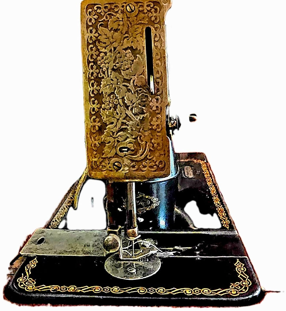 Thumbnail: Antique 1936 Electric Singer Sewing Machine In Cabinet