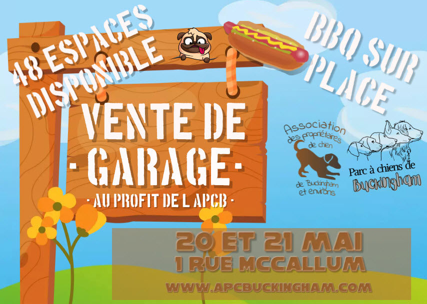 Vente de Garage de l'APCB