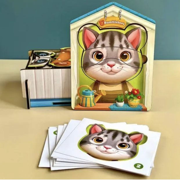 13 פאזלים של חיות במוצר אחד