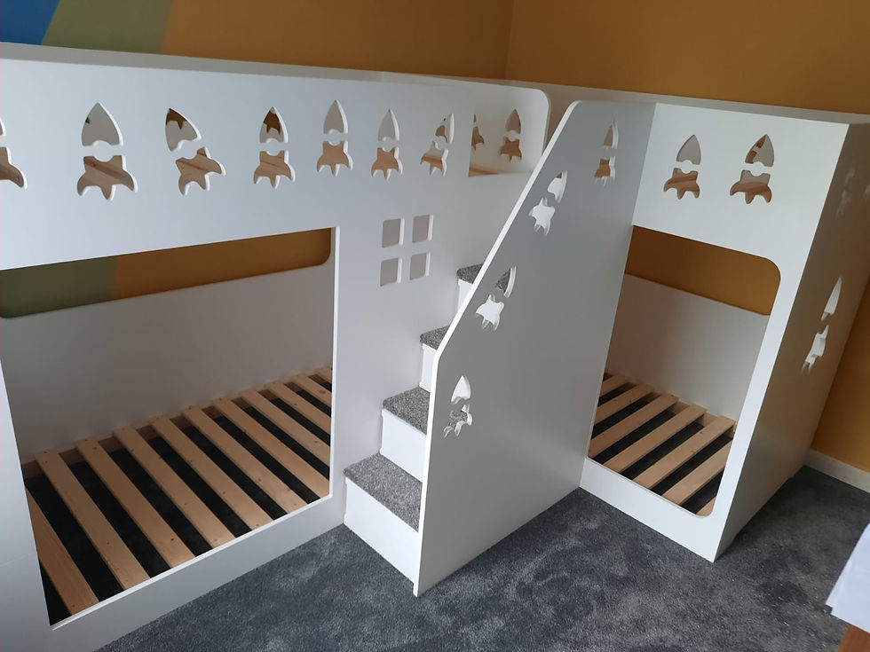 Thumbnail: Quad Bunk Bed (sleeping 4) available with lots of pattern choices & colours