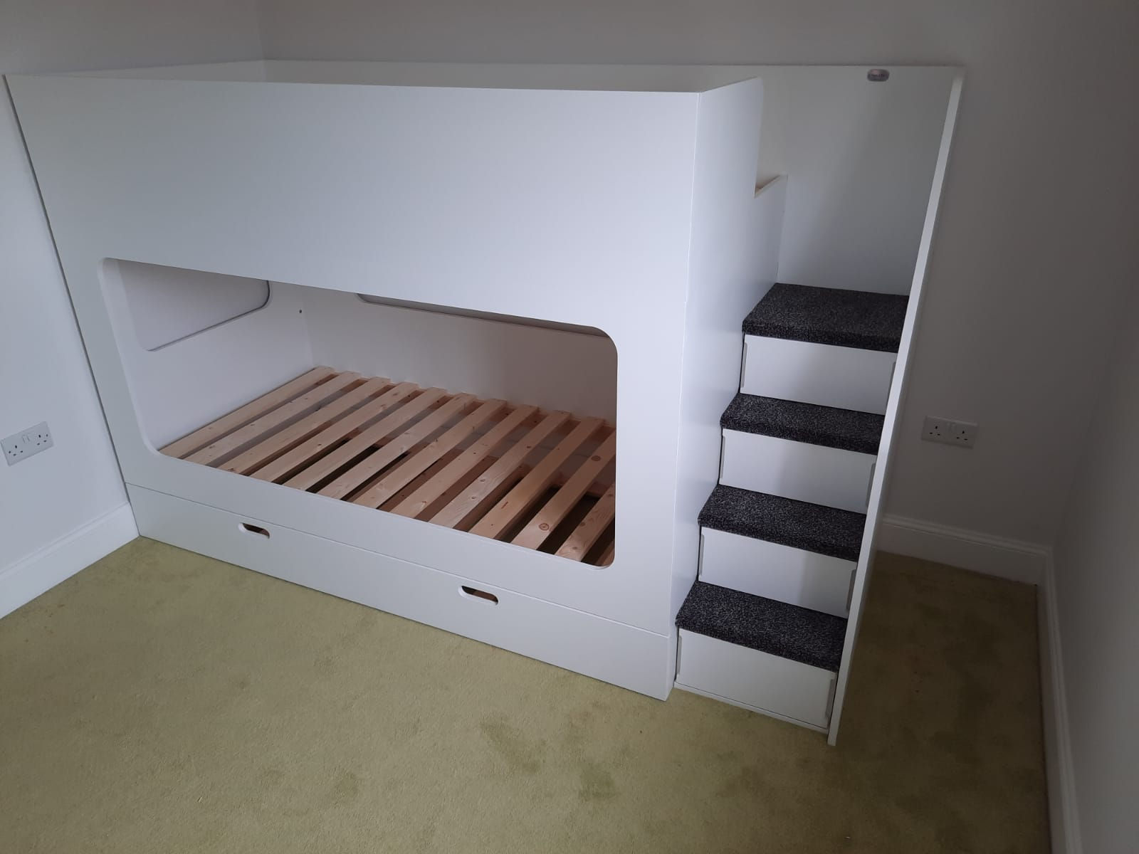 High-Sleeper Height Trundle Guest Bunk Bed (lots of patterns & any colours)
