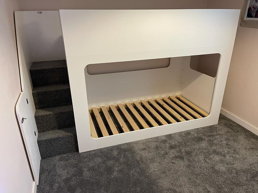 Thumbnail: High-Sleeper Height Bunk Bed  (any pattern, colour & accessories)