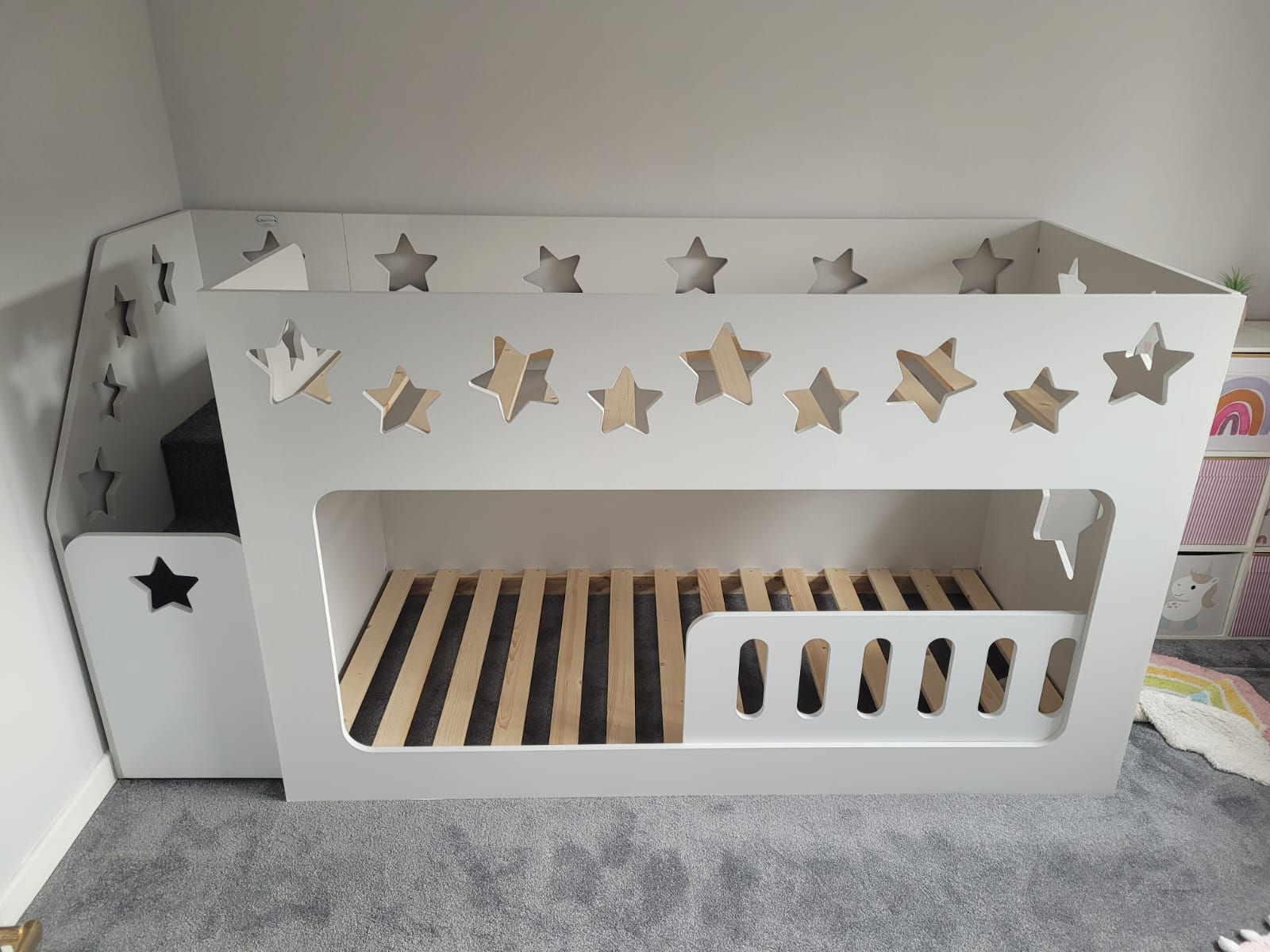 Mid-Sleeper Height Bunk Bed (any pattern & colours)