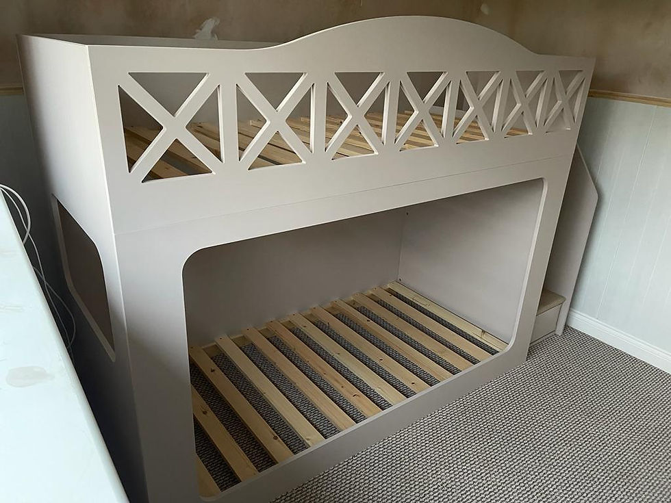 Thumbnail: High-Sleeper Height Bunk Bed  (any pattern, colour & accessories)