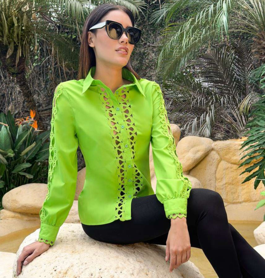 Blusa con olanes