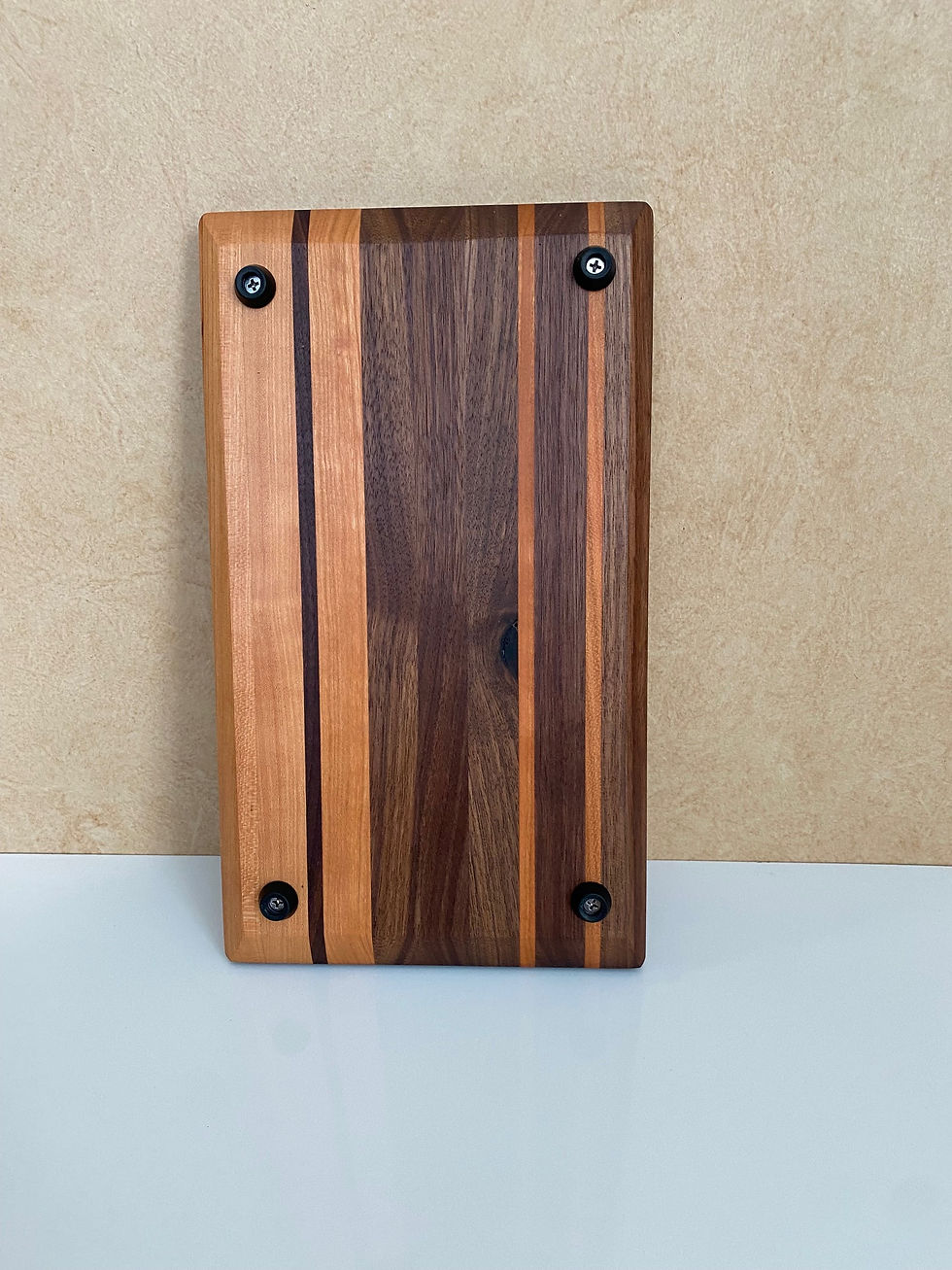 Thumbnail: Walnut and Cherry Edge Grain Cutting Board- Small w/feet