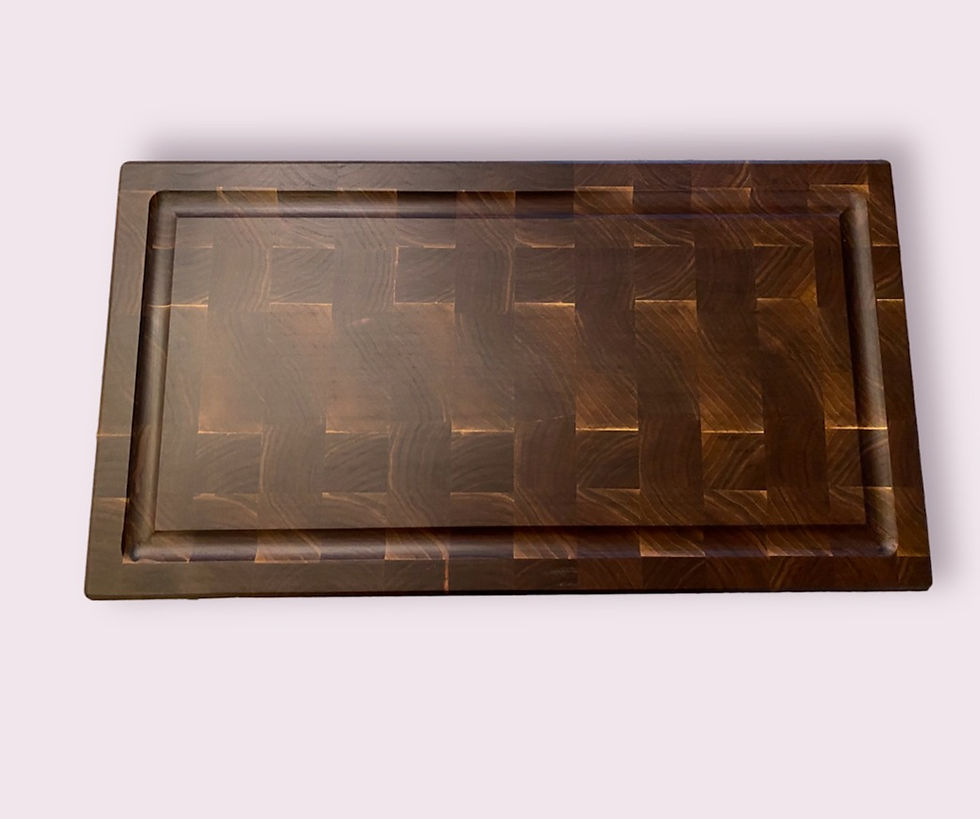 Thumbnail: Walnut End Grain Cutting Board- 22.5"x12"x2" w/feet