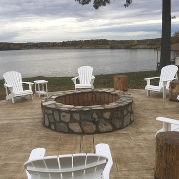 Stamped Concrete Fire Pits Greystone Masonry, Inc. Stafford, VA
