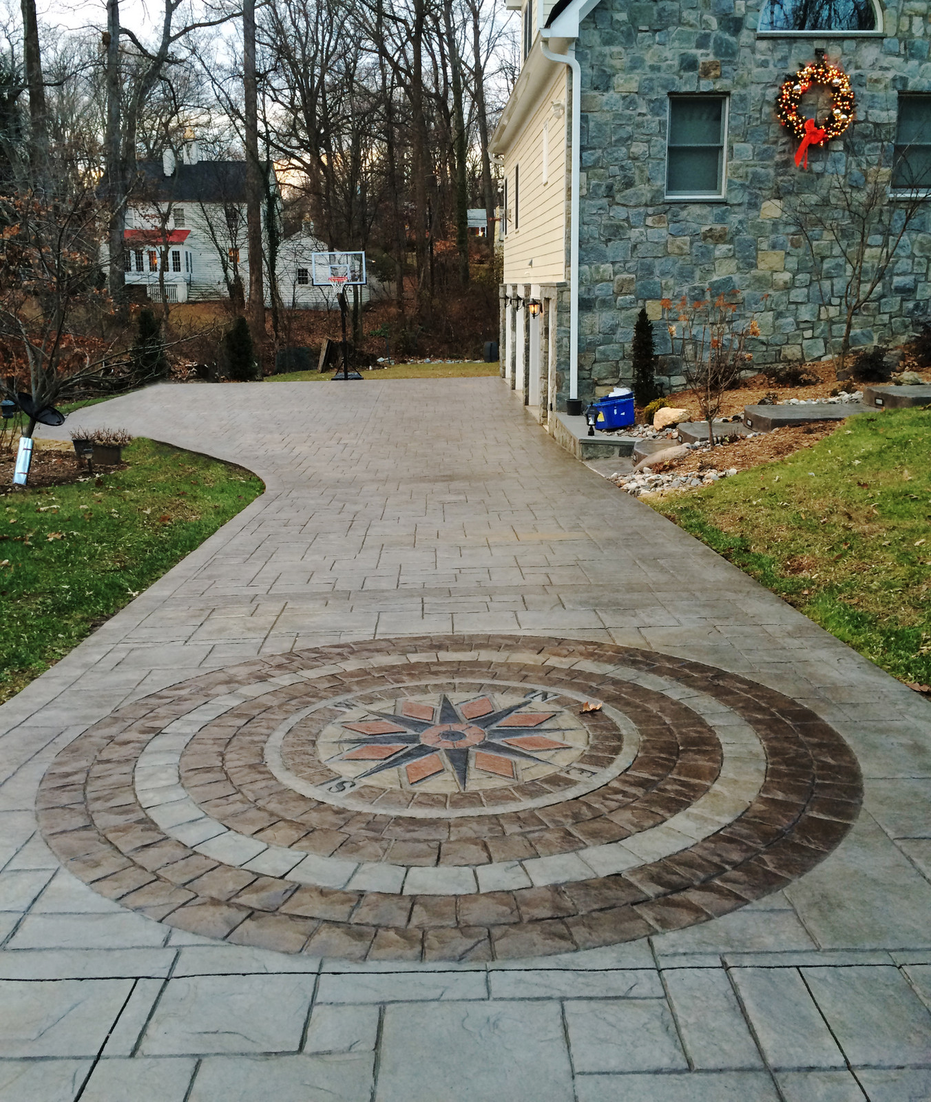 Stamped Concrete Driveway Designs By Greystone Masonry