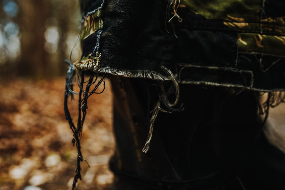 Thumbnail: ‘SITRA ACHRA’ CRUST CAMO JEANS