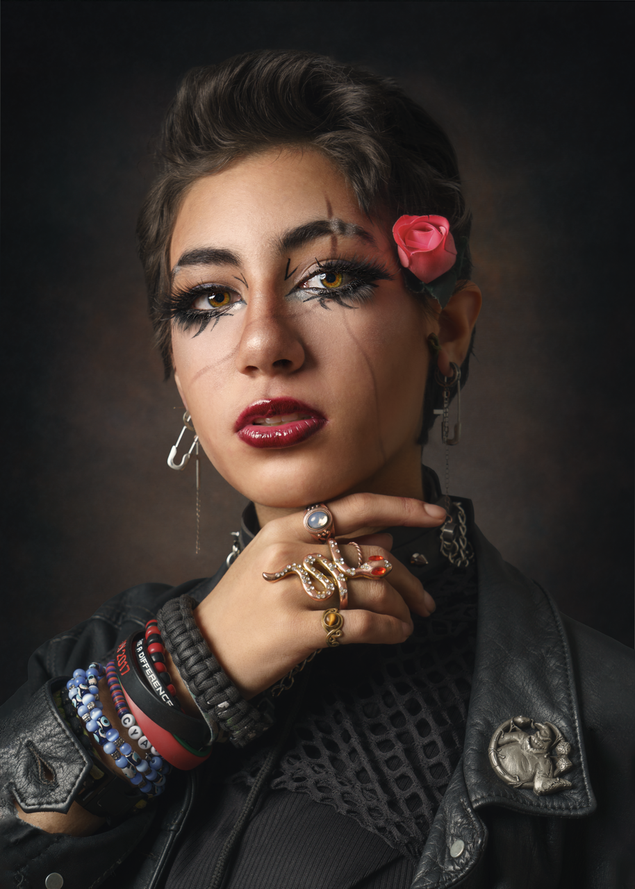 művészi portré Nick Noa