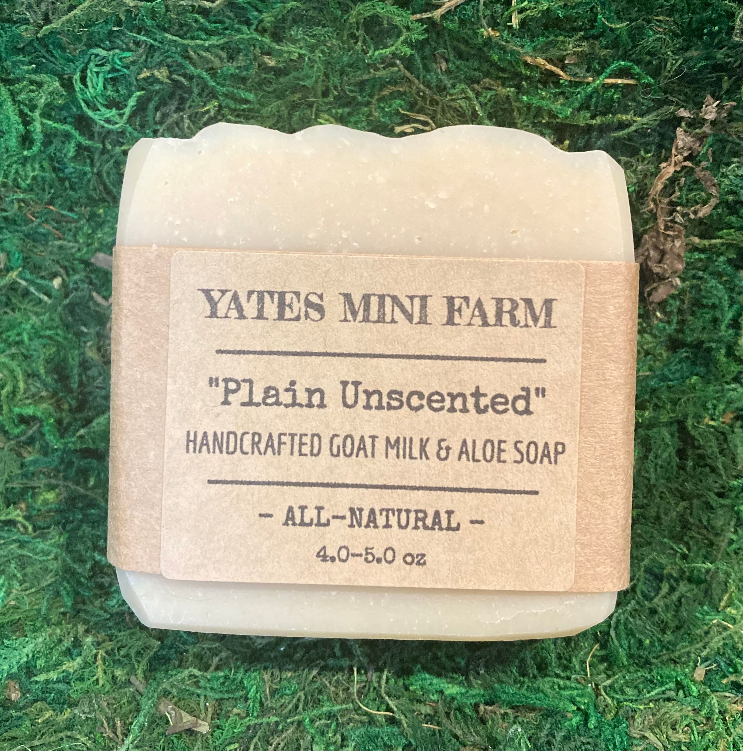"Plain Unscented" All Natural Goat Milk Soap Bar