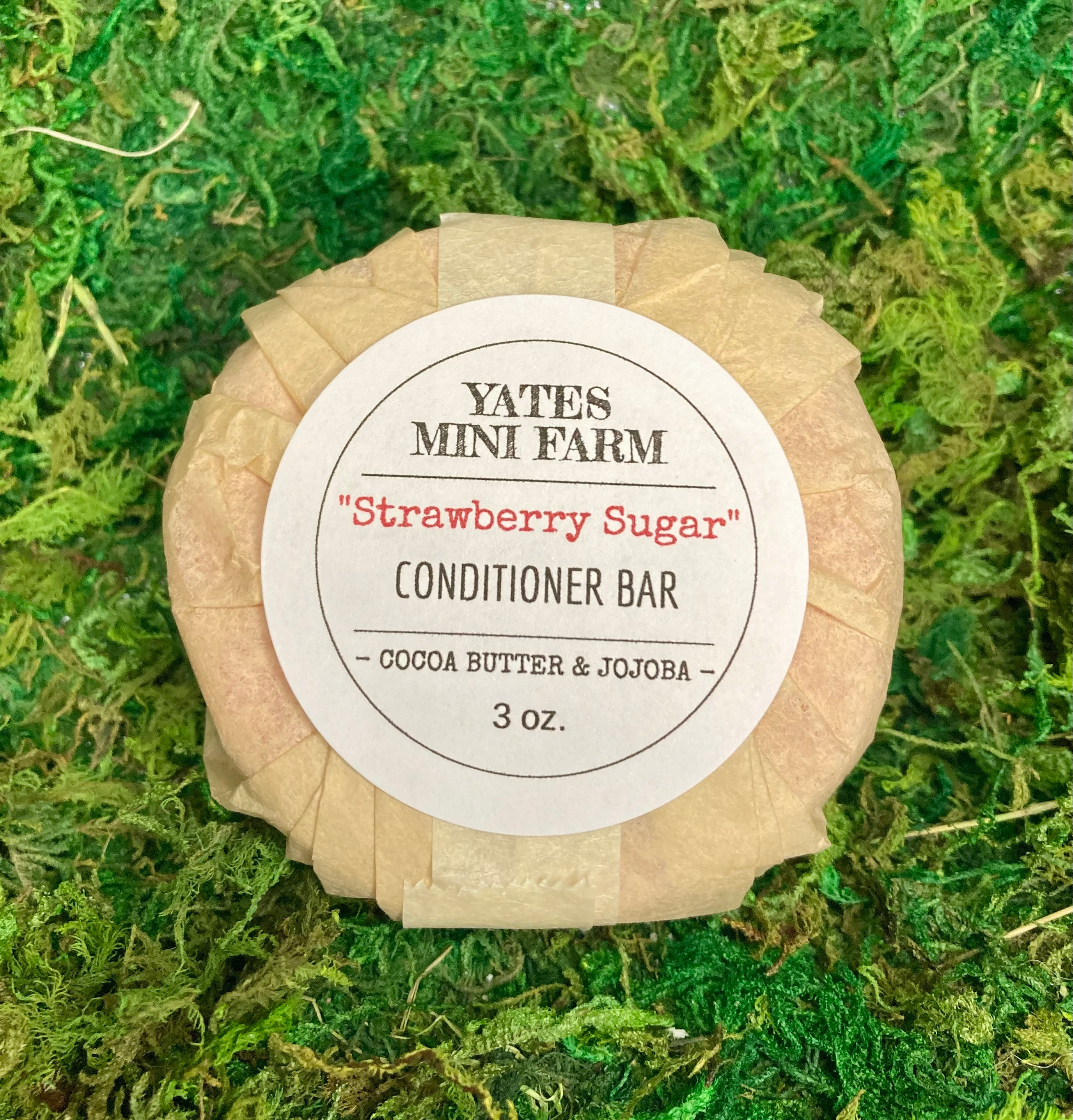 "Strawberry Sugar" Cocoa Butter & Jojoba Conditioner Bar