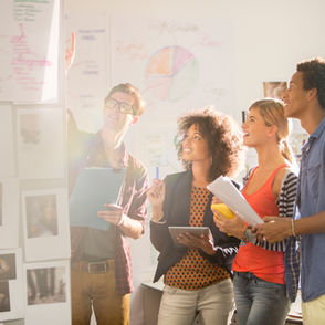 A group of leaders planning for change