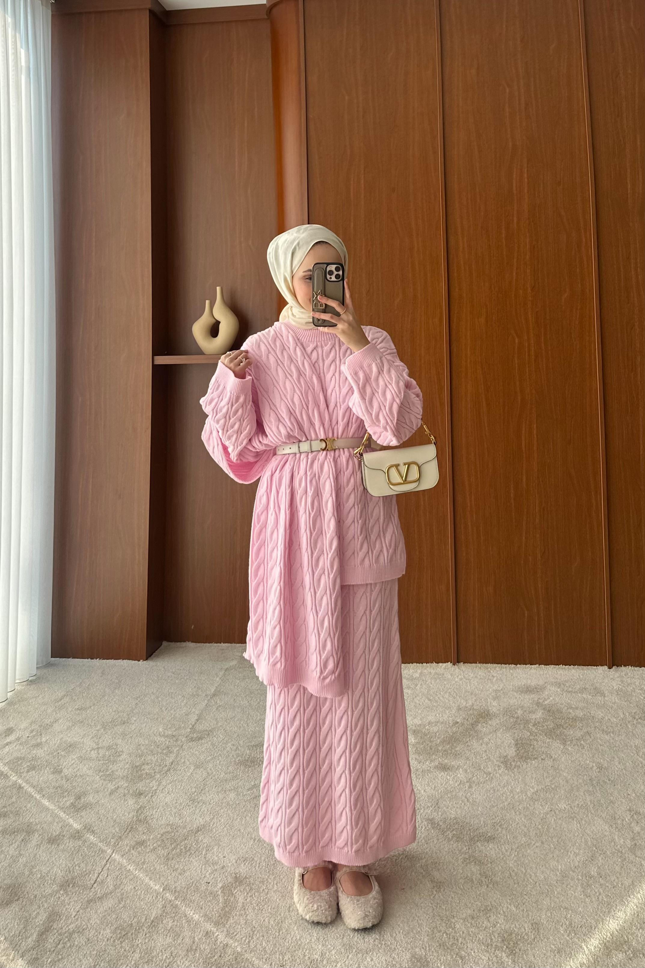 Barbie Skirt Knitted Set with Shawl