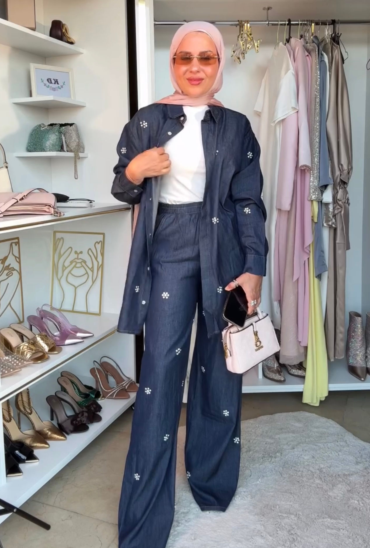 Tencel Bloom Ensemble - Dark Blue Denim