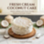 Fresh Cream Coconut Cake