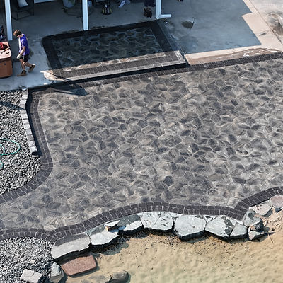 Aerial view of finished project