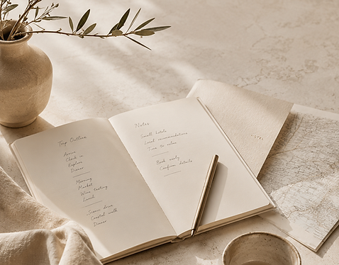 Personalised luxury travel itinerary planning