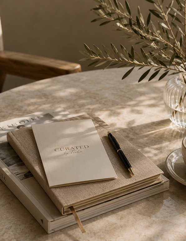 Luxury travel consultation overlooking the coast