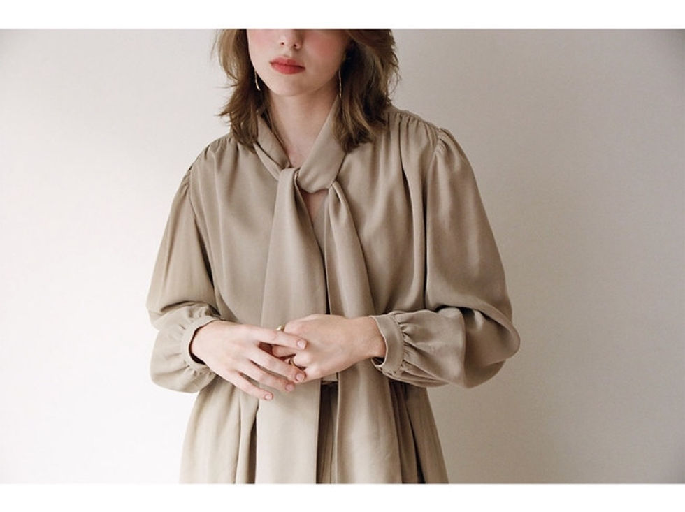 Thumbnail: NOMINATE TIE MAXI DRESS  BEIGE