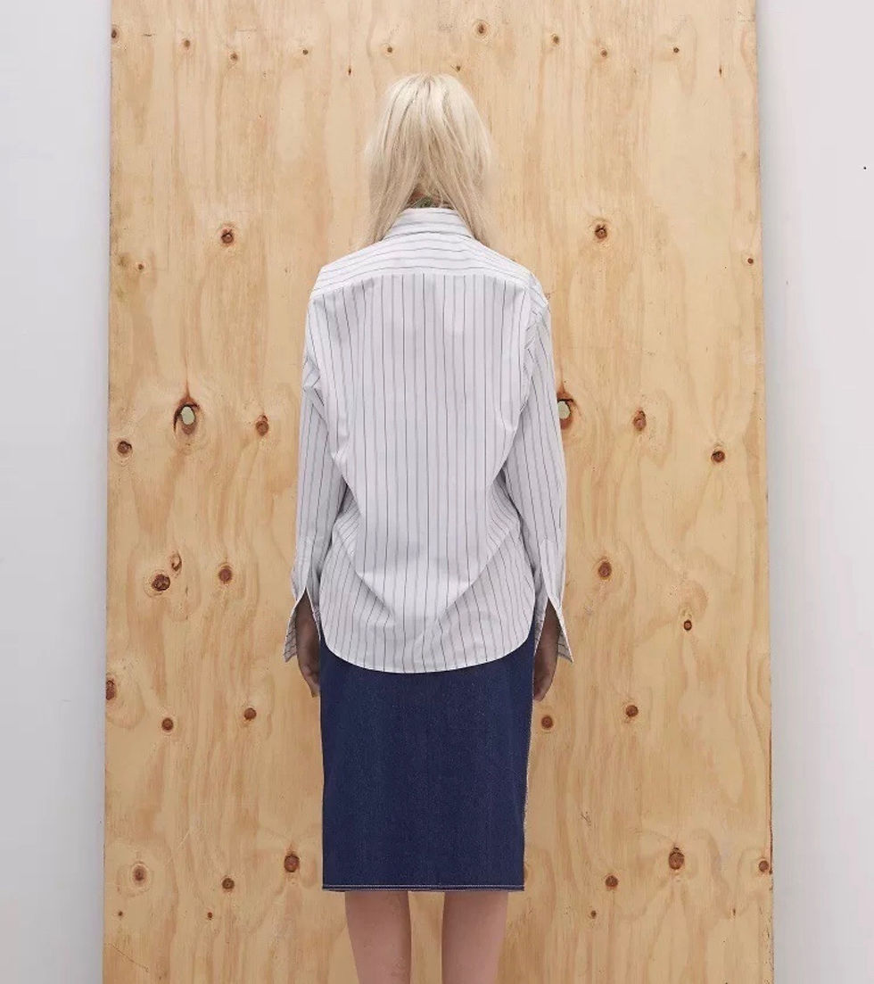 Thumbnail: MOONTAN PENCIL STRIPE SHIRTS