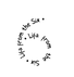 Lifa from the Six text repeated in the shape of a 6, Logo for Six Release and Kalif's Artist name/tag.