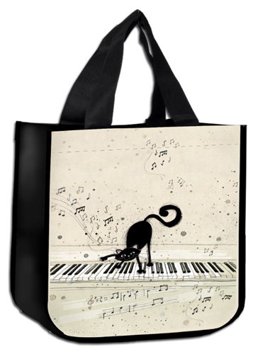 Chat clavier piano