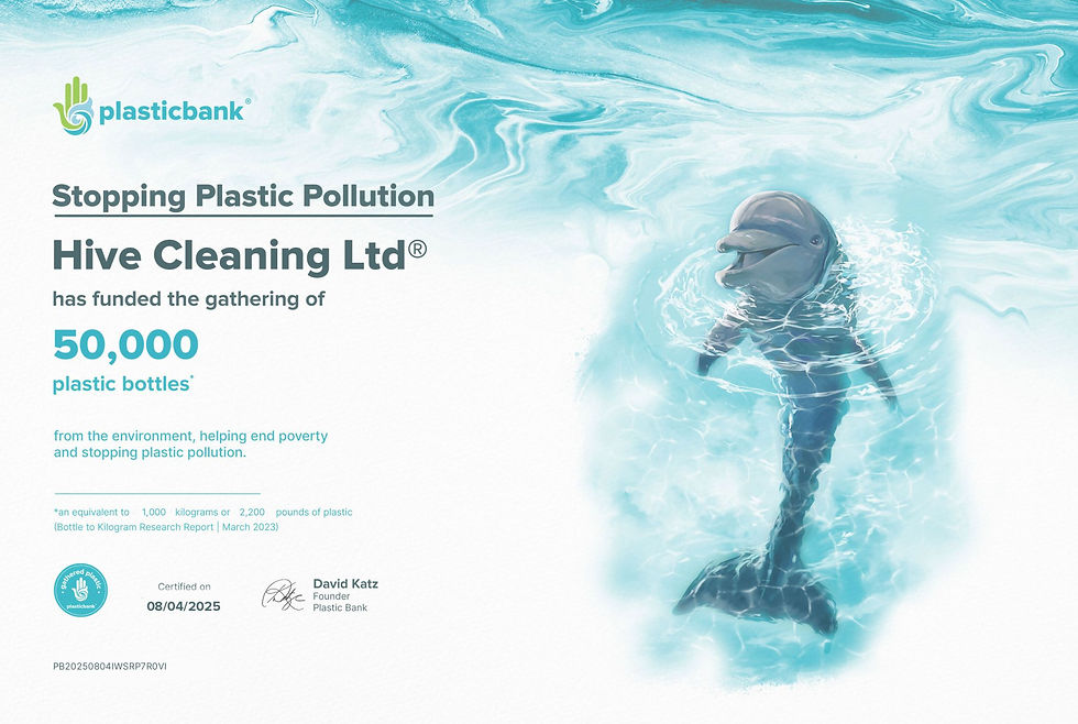 Another Year of Impact: Hive Cleaning Earns Plastic Bank Certification for 2025