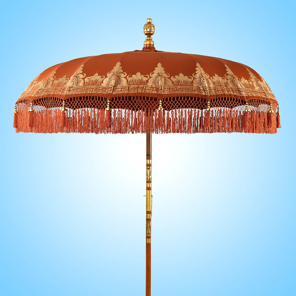 Original Burnt Orange Bali Parasol Haarlem