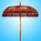 Thumbnail: BURGUNDY PEARL red and gold - Bali Parasol original