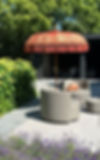 Luxury burnt orange parasol The art of Living