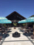 Turquoise balinese parasol Spain