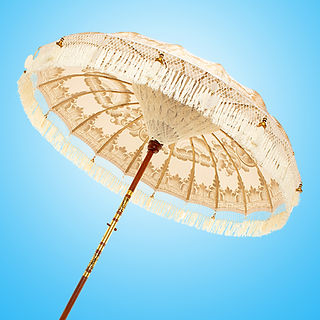 Natural Serenity fully painted parasol
