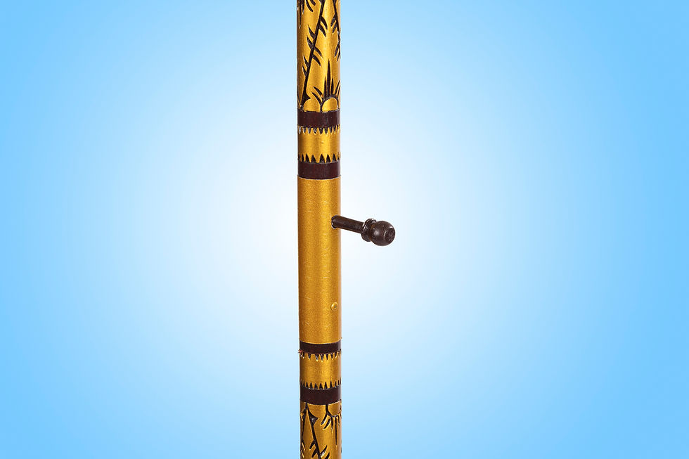Thumbnail: Pole finishes in gold Bali Parasol Haarlem