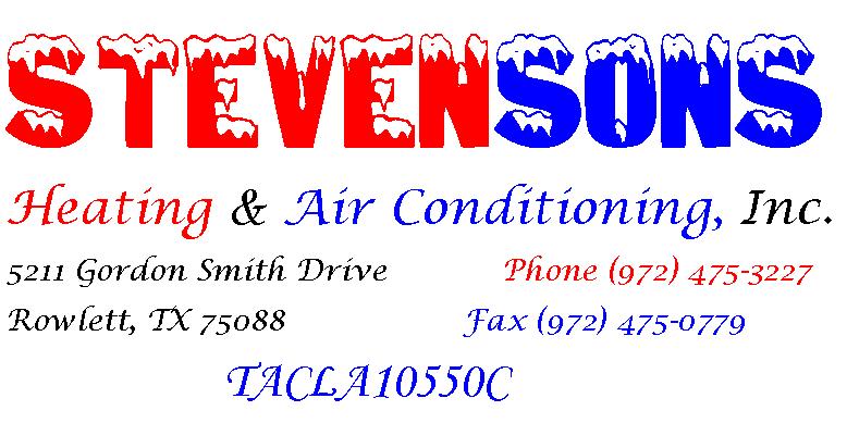 Stevensons HVAC | hvac repair | 5211 Gordon Smith Drive, Rowlett, TX, USA