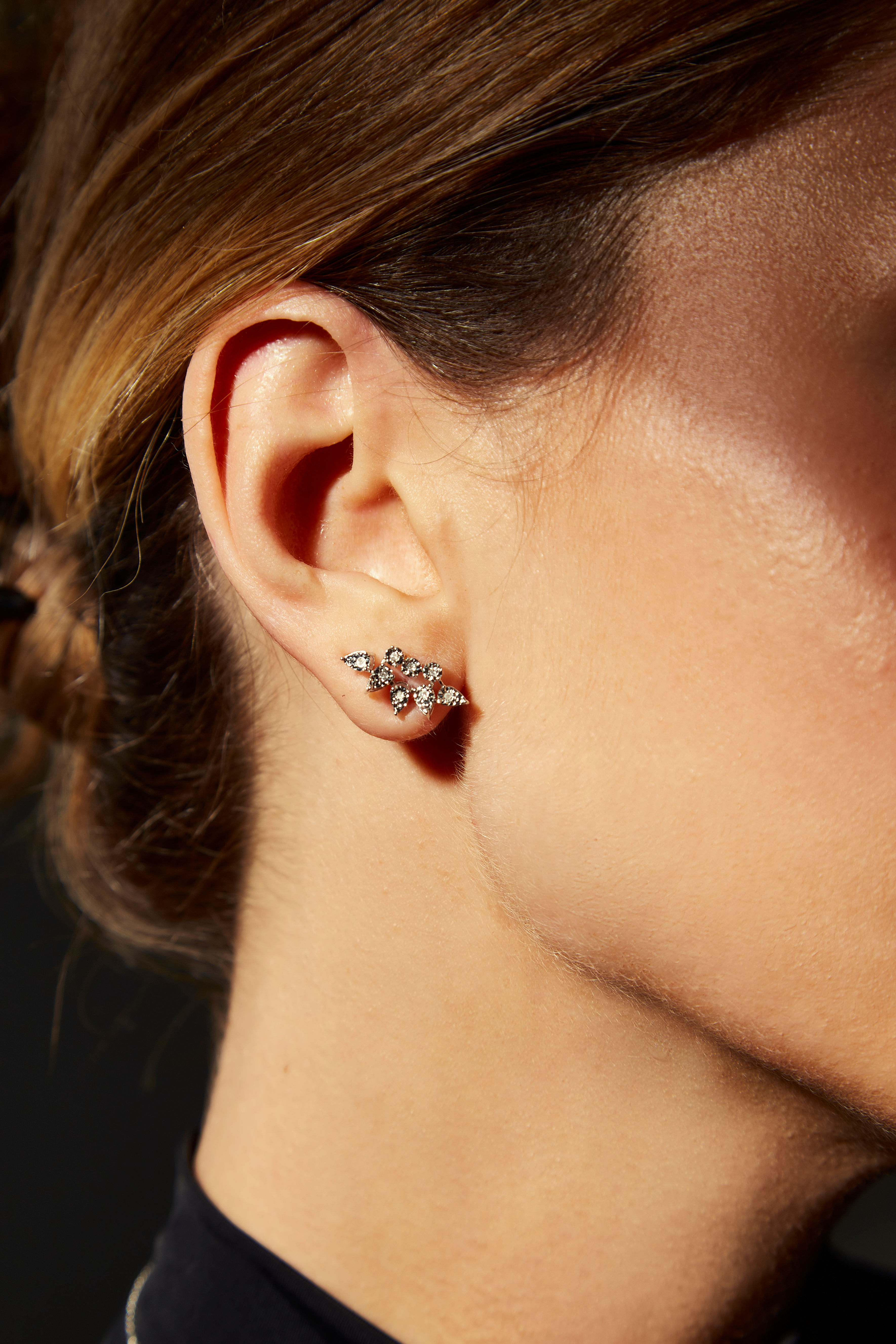 Brinco Ear cuff Diamantes Illusion
