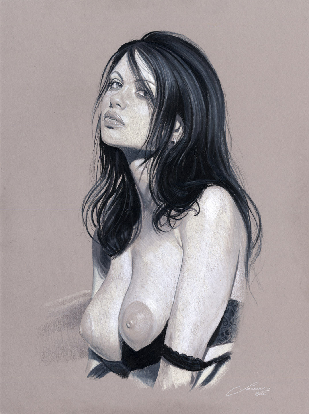 STUDY FOR BRUNETTE - VERONIKA
