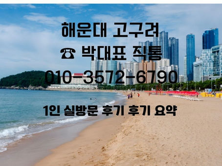 해운대고구려·부산고구려 후기 모음 – 디시 썰과 실제 예약 경험담