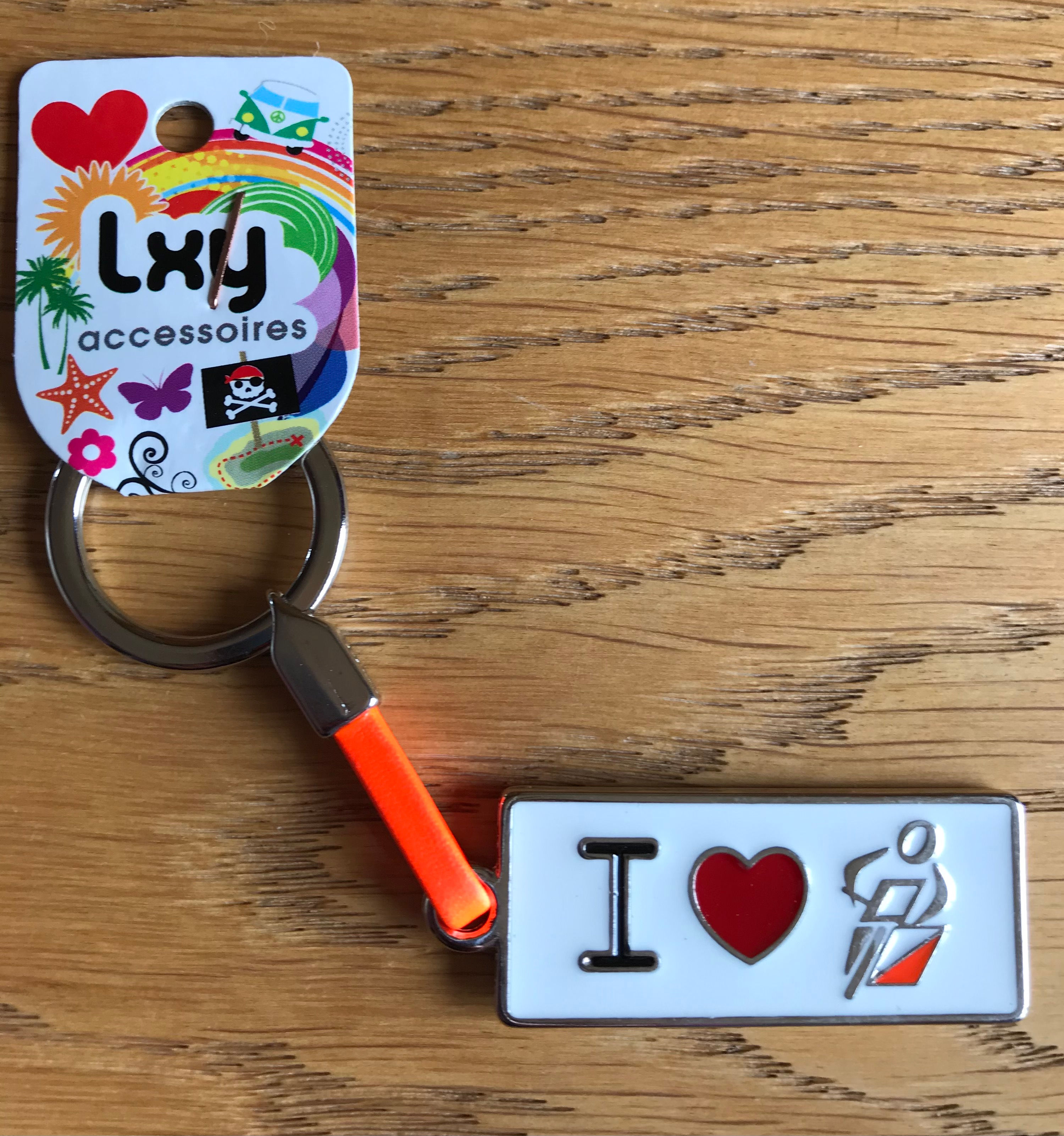 Porte-clés Autopilot J'aime le VTT'O blanc