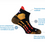 Miniature : Chaussettes THYO Pody Air Trail Silver noir rouge description