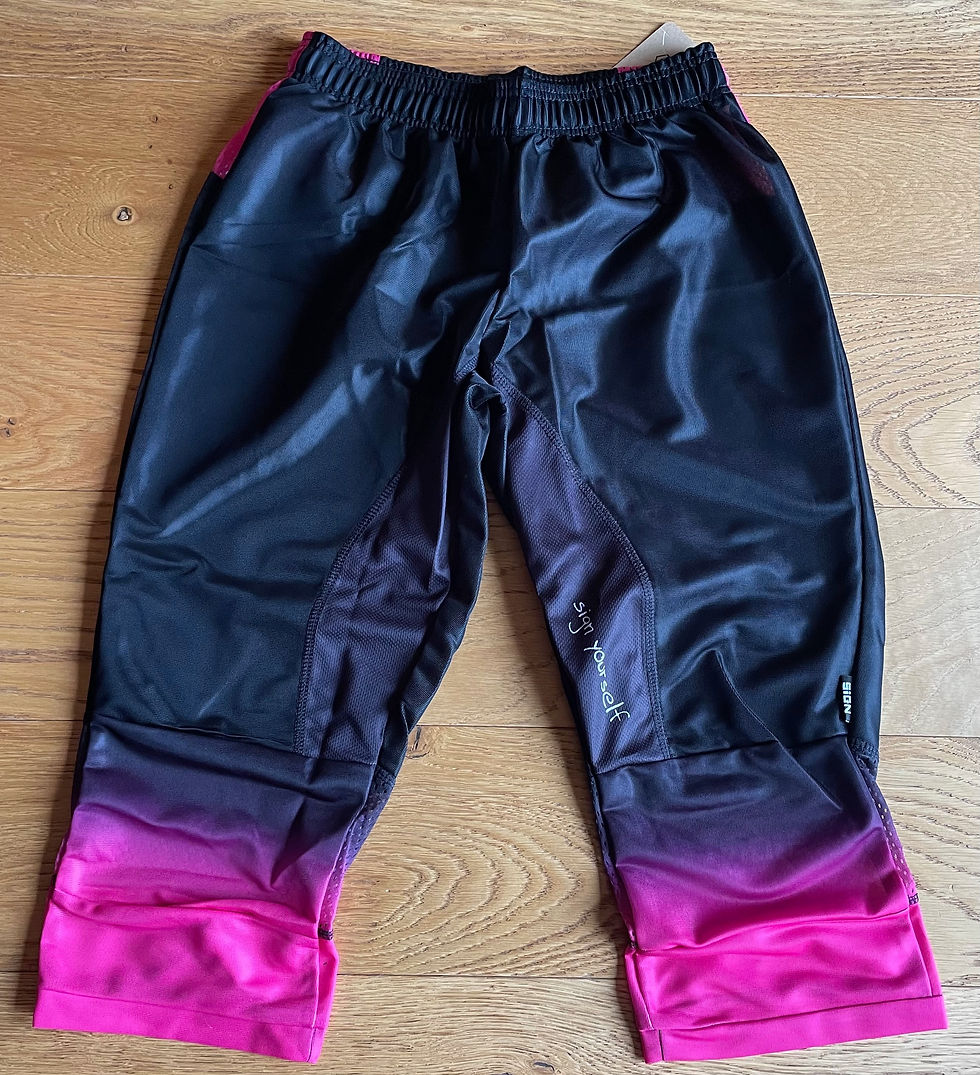Pantalon PRO Pant 3/4 SIGN Adulte noir et rose