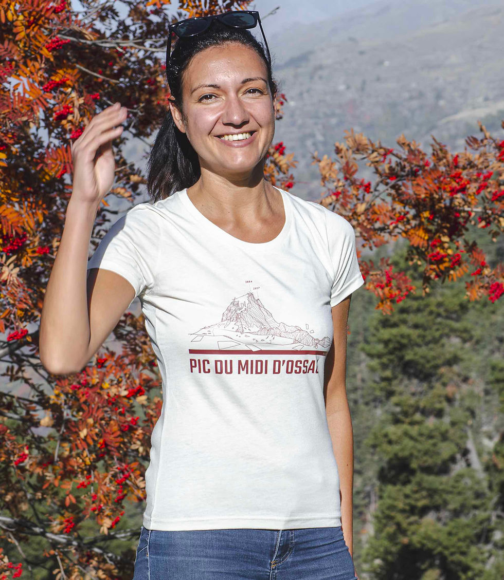Miniature : T-shirt Ultrasoft² MASHERBRUM - Pic du Midi d'Ossau Femme porté