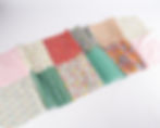 Sew the rows together using the same french seams technique.