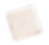 Cream floral folded square on a black background, with red edges and no visible text.